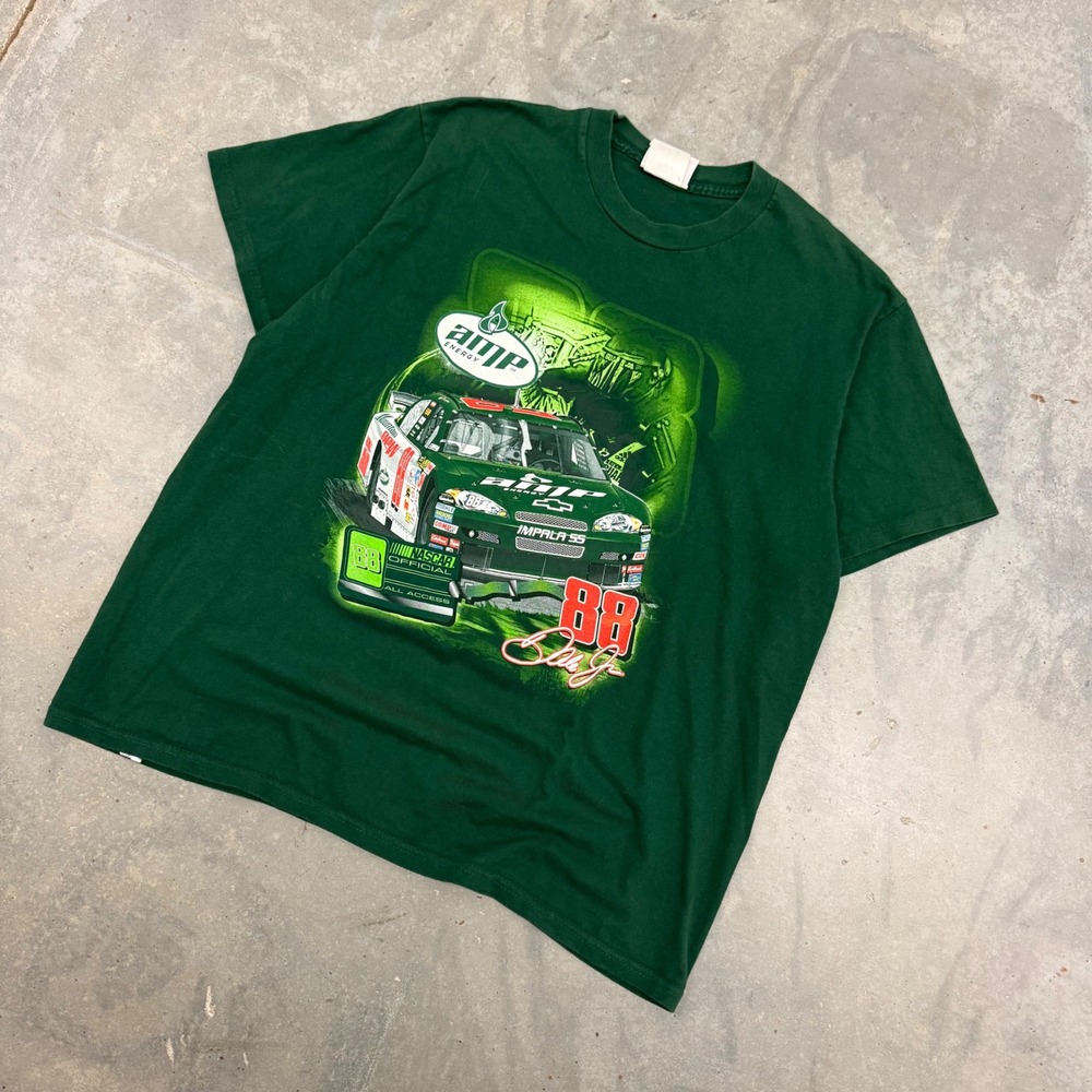 Y2K Mens Winners Circle NASCAR Dale Earnhardt Jr #88 Amp Energy T-Shirt XL